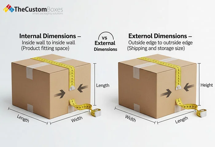 Internal vs External Box Dimensions