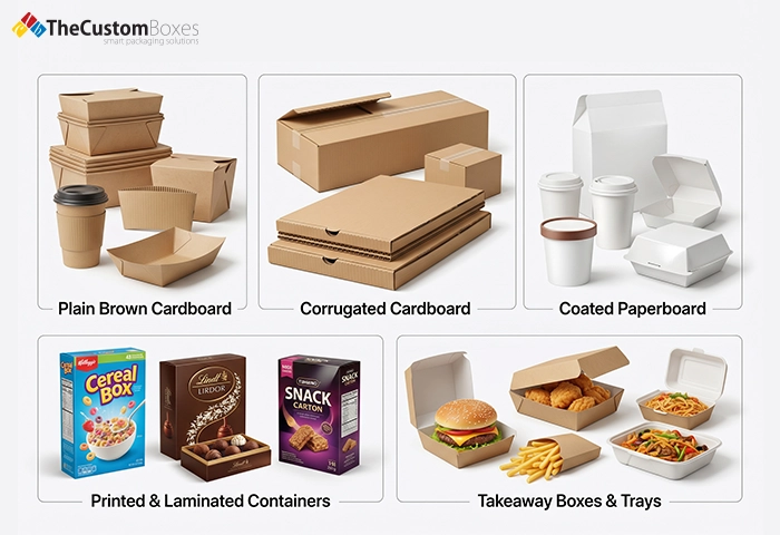 What Types of Cardboard Are Commonly Used for Food Packaging