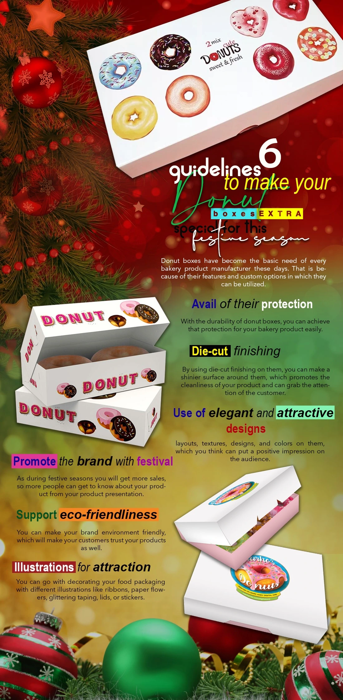 6 Guidelines To Make Your Donut Boxes Extra Special For This Festive Season